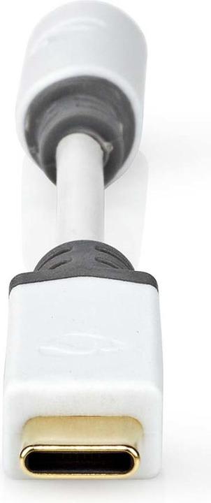 Produktbild Nedis CCBW65950WT01 USB-Adapter USB 2.0 USB-C™ Stecker 3.5 mm Buchse 0.1 m Rund Vergoldet PVC Weiss
