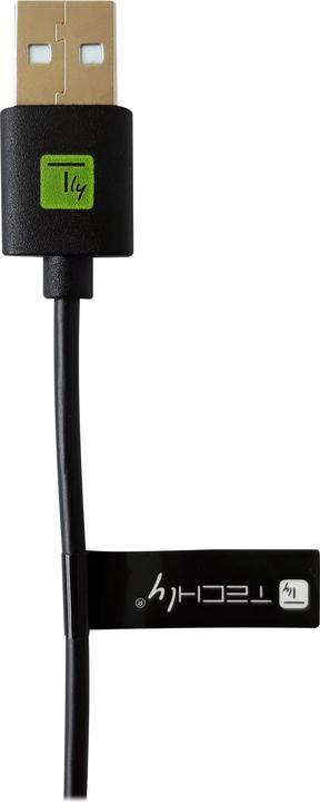 Actual product image Techly USB2.0 Cable ST Type-A - ST Type-C (0.10 m, USB 2.0)