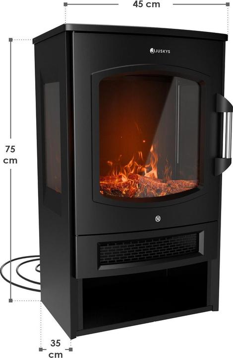 Produktbild Juskys Elektrokaminofen 1800W