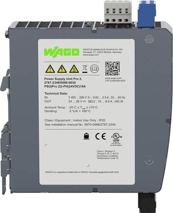 Produktbild Wago 2787-2346/000-030 Stromversorgung Pro 2.3-phasig
