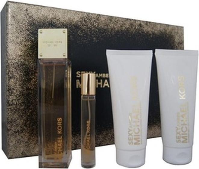 Immagine prodotto Michael Kors Sexy Amber Eau de Parfum 100ml EDP 10ml SG 100ml BL 100ml - Confezione da 4 (Eau de parfum, 100 ml)