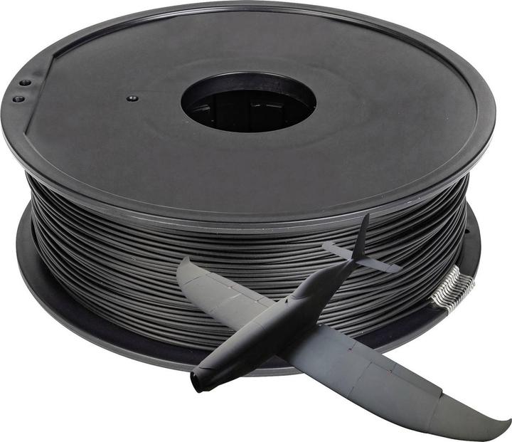 Produktbild Renkforce RF-5167482 PLA-LW Light Weight Filament PLA 1.75 mm 1 kg Schwarz (mat (PLA, 1.75 mm, 1000 g, Schwarz)
