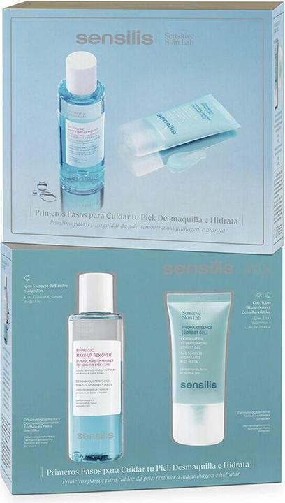 Sensilis Bifasisches Abschminkmittel + Hydra Essence Feuchtigkeitsspendend (Make-Up Entferner, 150 ml)