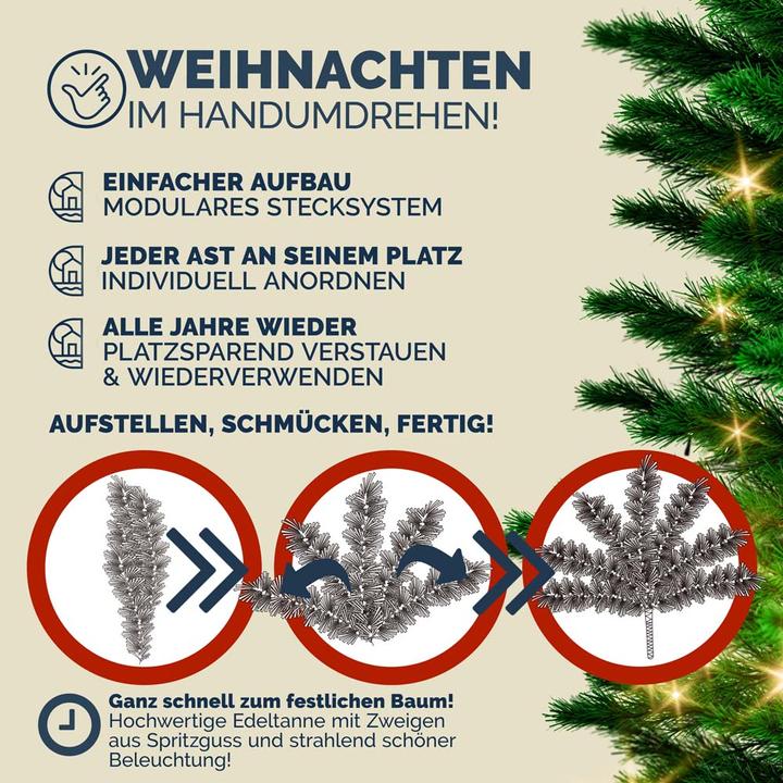 Actual product image Casaria Christmas tree (140 cm)