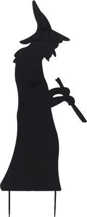 Europalms Silhouet metalen heks met lepel, 110cm