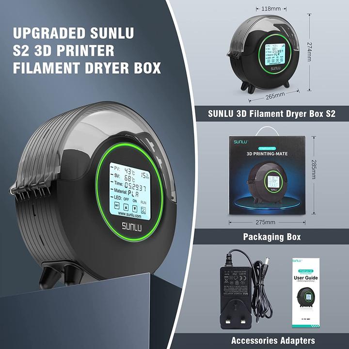 Actual product image Sunlu FilaDryer S2 (Accessories)