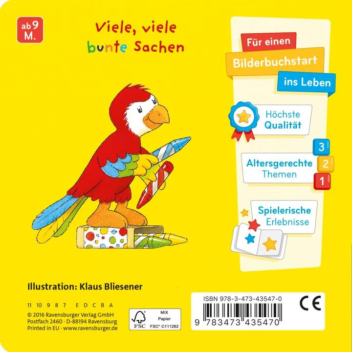 Image du produit Ravensburger Mon premier livre de poche Colours (Allemand)