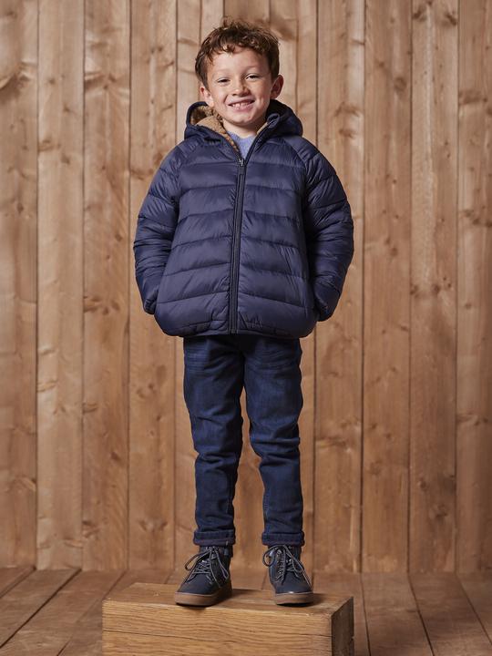 Image du produit Vertbaudet Jungen Wende-Steppjacke mit Teddyfleece, Recycling-Polyester-Wattierung (92)