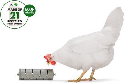 Actual product image Beeztees Feeding Station Chickens Snack Roller, Grey