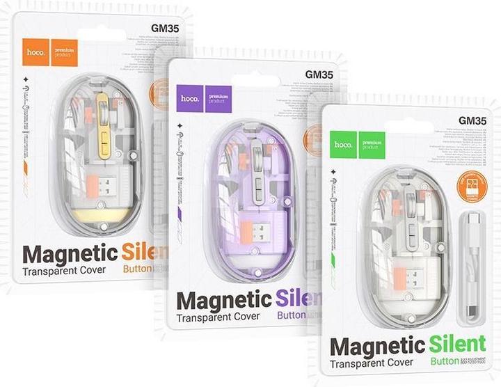 Produktbild Hoco Other computer wireless mouse dual-mode SILENT 2,4G 1600 dpi GM35 white
