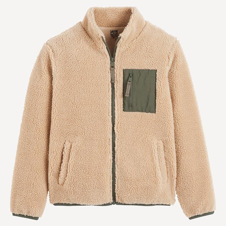 Produktbild La Redoute Collections Teddyfleece-Jacke mit Stehkragen und Reissverschluss (164)