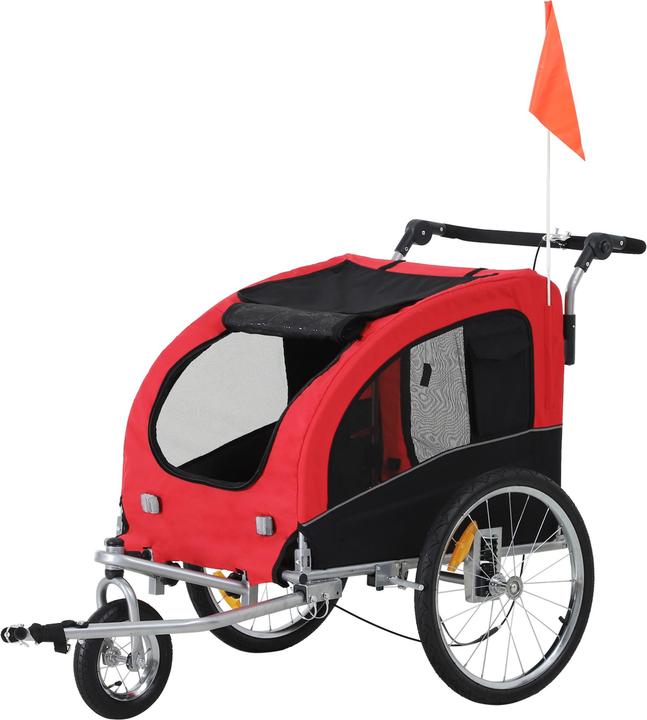 Image du produit PawHut Remorque pour chien avec frein de stationnement bilatéral