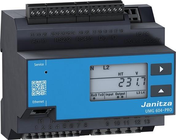 Produktbild Janitza UMG 604-PRO 24 V Spannungsqualitäts-Analysator Spannungsqualitäts-Analysator UMG 604-PRO