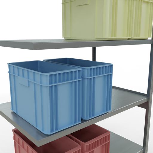 Actual product image Schulte Lagertechnik MULTIplus250 boltless add-on bay system with length bolts