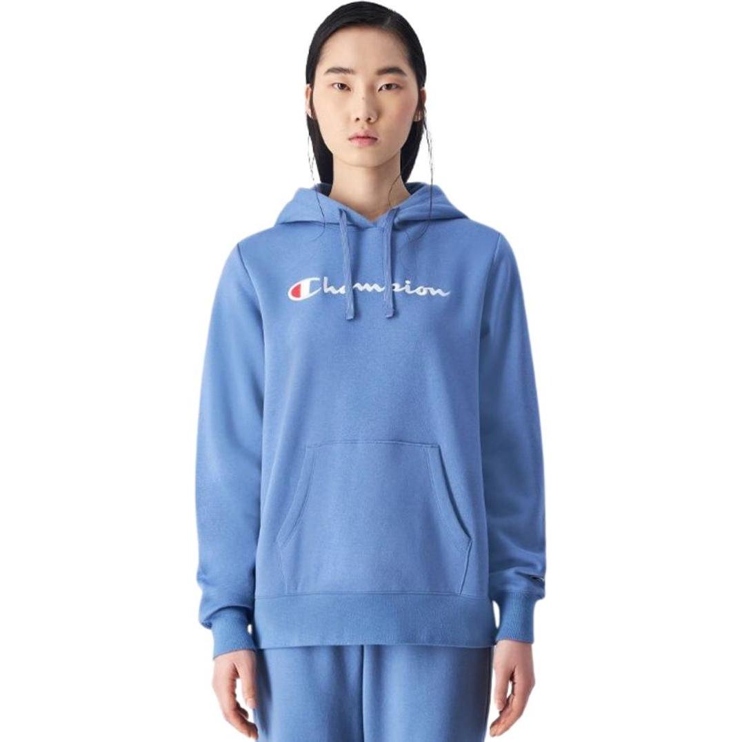 Champion, Damen, Pullover, Bluza damska Hooded niebieska 117529 BS099 S, Blau, (S)