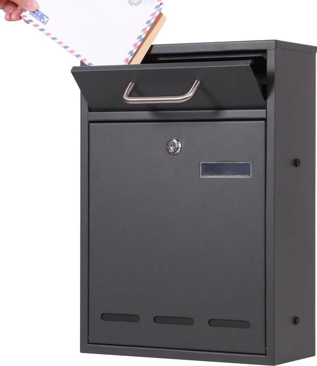 Produktbild Wiltec Briefkasten V53 Postkasten Namensschild Guckfenster 2 Schlüssel