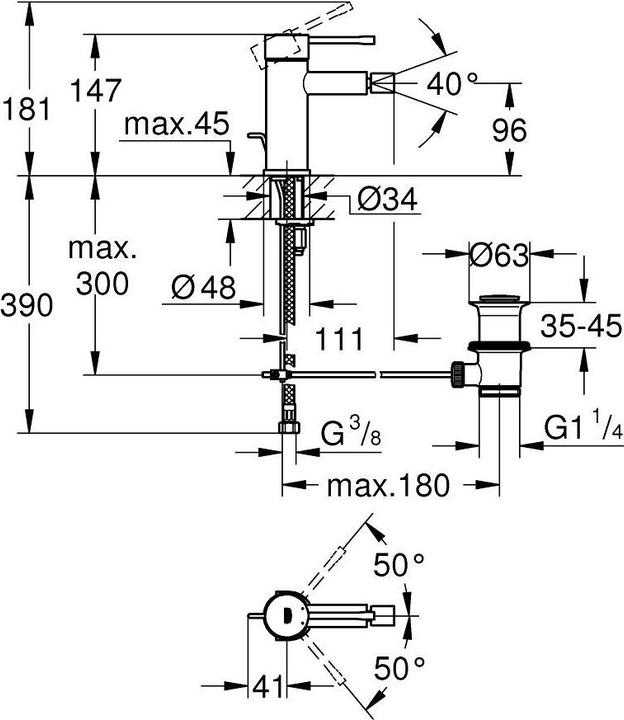 Immagine prodotto Grohe Miscelatore per bidet Essence New 32935DL1 warm sunset spazzolato