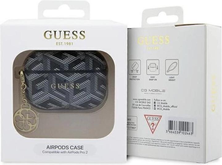 Image du produit Guess GUAP2PGCE4CK Coque AirPods Pro 2 czarny/black GCube Charm (Manchon pour casque d'écoute)