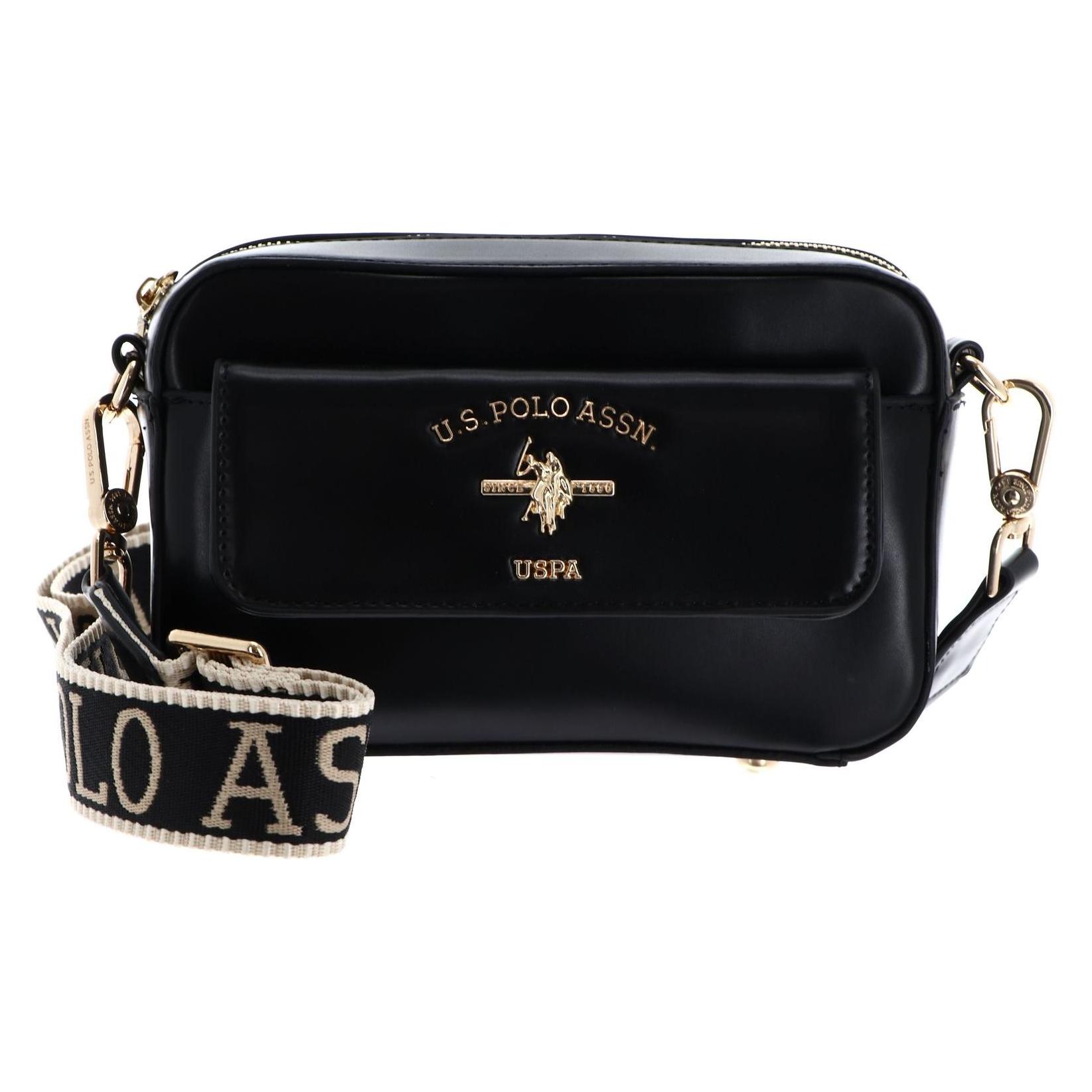 U.S. Polo, Damen, Handtasche, Heat Crossbody Bag With Pocket, Schwarz