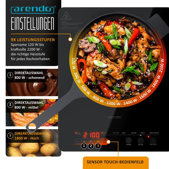 Produktbild Arendo Einzelkochplatte