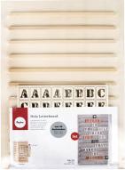 Actual product image Rayher Wood Letterboard, FSC Mix Credit, Natural, 1 Set