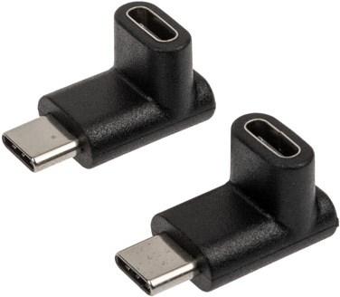 Actual product image Akasa right angle USB-C adapter - 2 pieces (USB 3.2 Gen 2, USB 3.2 Gen 2x2, 15 W)