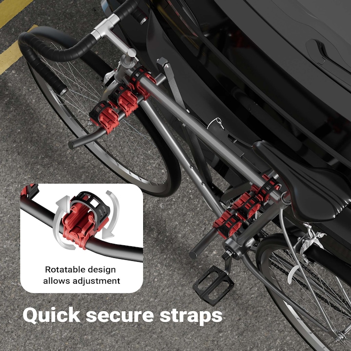 Produktbild Wiltec Fahrradträger Anhängerkupplung 3 Räder Fahrrad Träger Fahrradhalterung