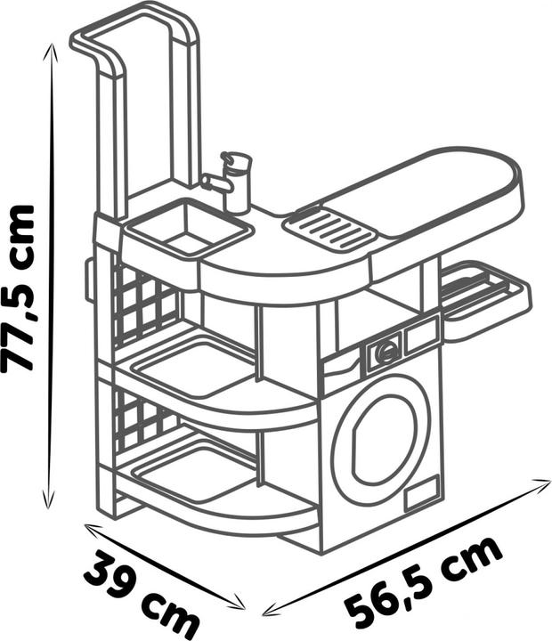Productafbeelding Smoby Rowenta Haushalts-Set Waschküche