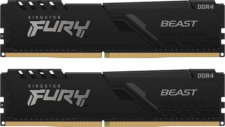 Actual product image Kingston FURY Beast (2 x 8GB, 3600 MHz, DDR4-RAM, DIMM)