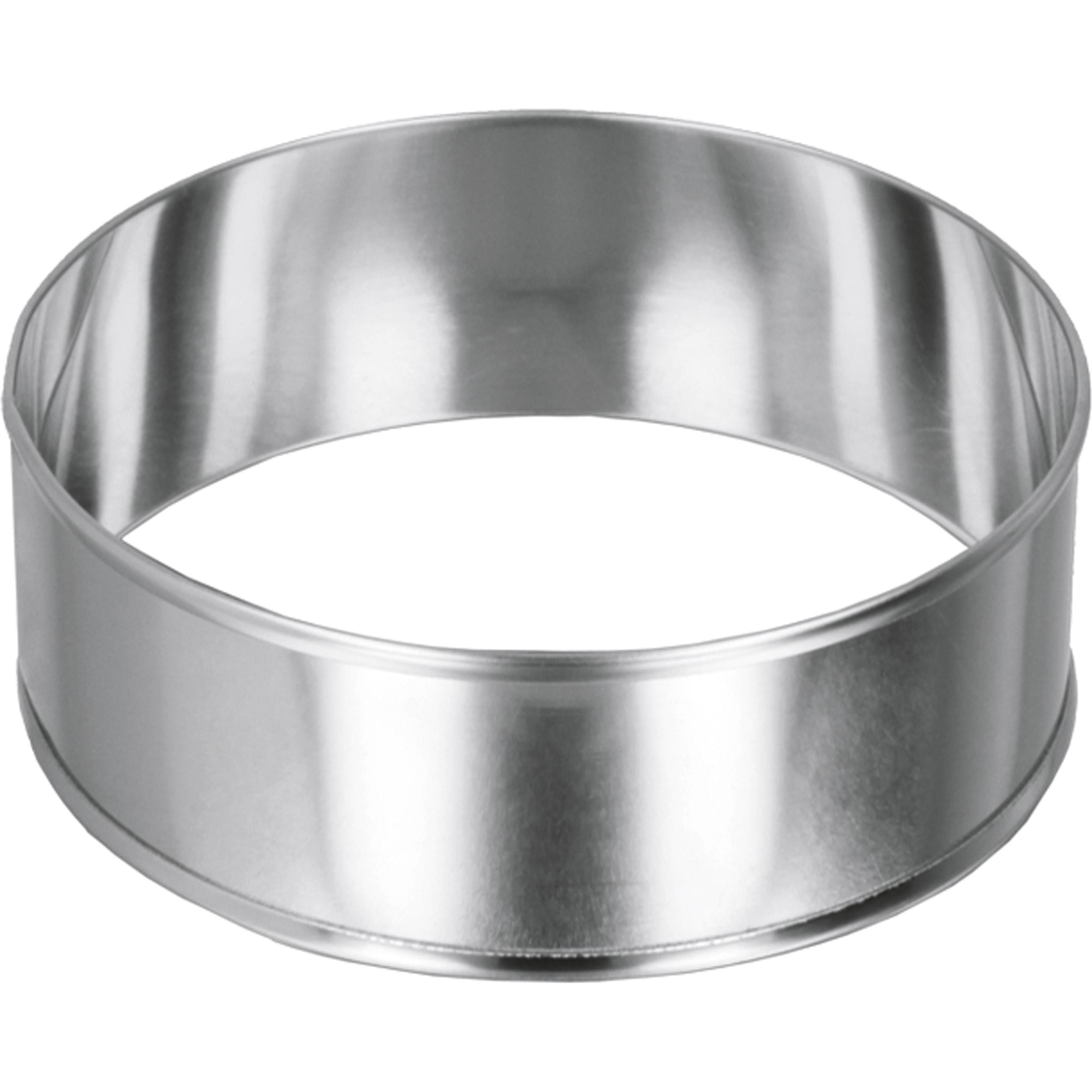 6x Metaltex Allzweck-Kochringe, Backform, Silber