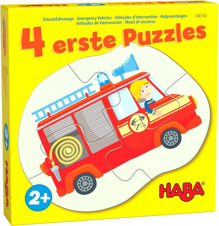 Haba erste Puzzles – Einsatzfahrzeuge (4 Teile)