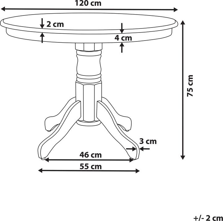 Actual product image Beliani Akron (120 x 120 x 75 cm)