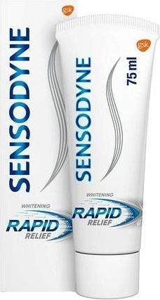 Sensodyne Rapid Relief Whitening Toothpaste for Sensitive Teeth 75ml (75 ml)