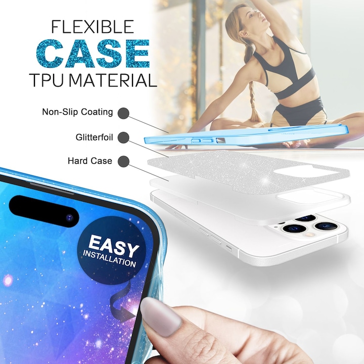Image du produit Nalia Étui à paillettes (Apple iPhone 14 Pro)