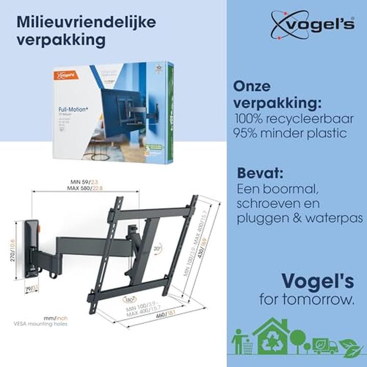 Immagine prodotto Vogels TVM 3445 (Muro, 65", 25 kg)