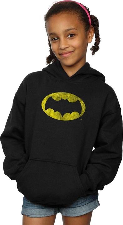 Produktbild Mädchen Batman TV Serie Distressed Logo Hoodie (116)
