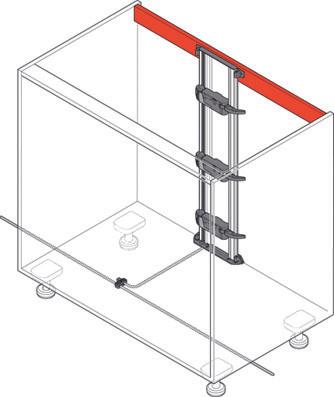 Actual product image Blum SERVO-DRIVE upright support profile holder