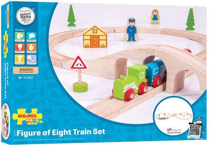 Actual product image Bigjigs Wooden train set