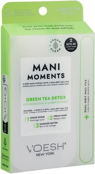 Voesh Mani Moments Green Tea Detox Manicure Set