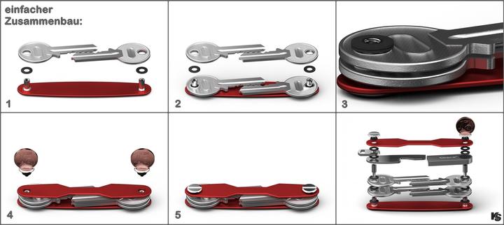 Actual product image CPC Key ring and case