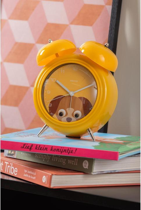 Produktbild Karlsson Wecker Hund Gelb, Anzeige: Analog, Detailfarbe: Gelb
