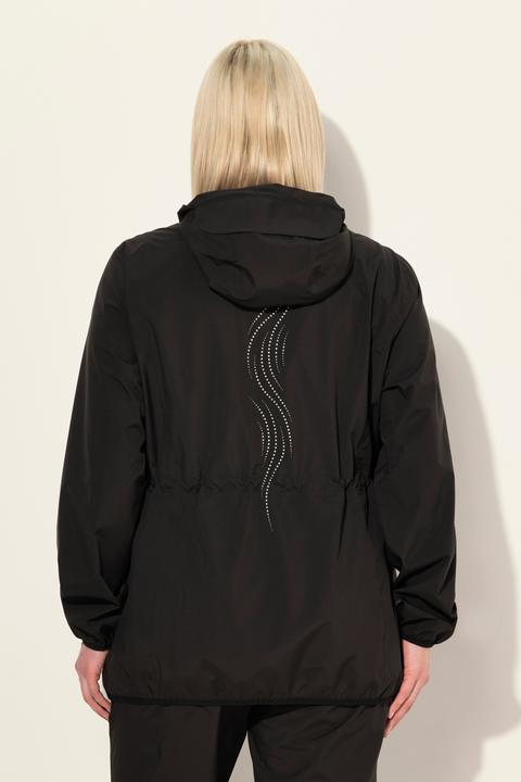 Produktbild Ulla Popken Regenjacke, leicht, Kapuze, wasserdicht, verstaubar (50, 52)