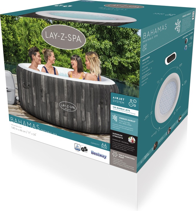 Produktbild Bestway Lay-Z-Spa Bahamas AirJet Whirlpool (4 Pers.)