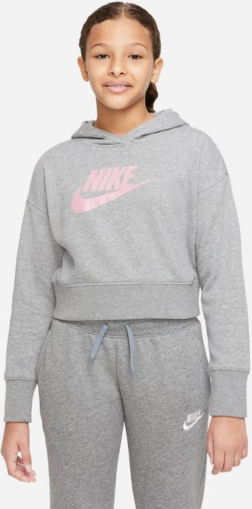Nike Sportswear Club Big Kids" Carbon Heather/Elemental Pink M (M)