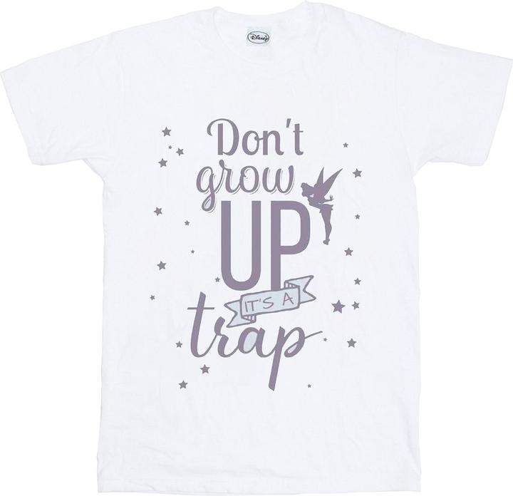 Actual product image Disney Girls Tinker Bell Don't Grow Up Cotton T-Shirt (128)