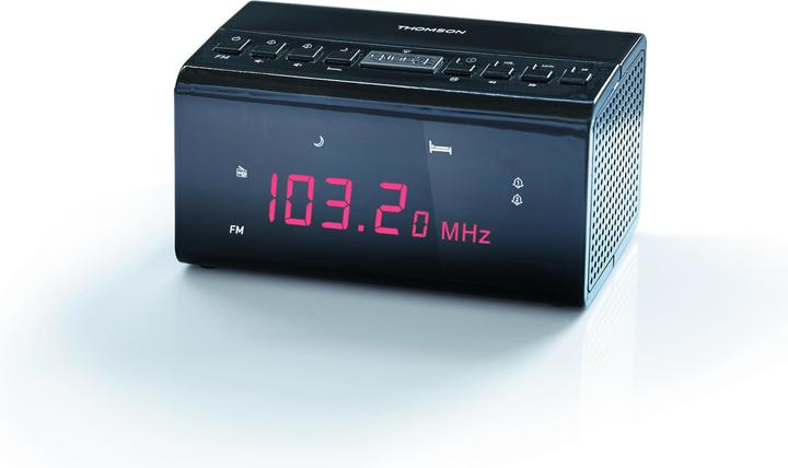 Thomson CR50 - Clock - FM - Black - AAA - AC - Battery/Accumulator - 130 mm