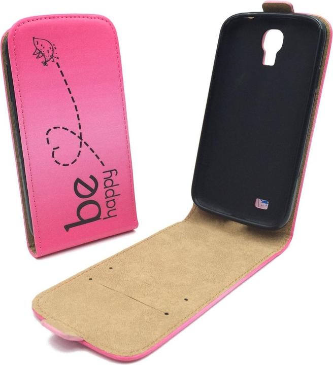 Produktbild König Design Handyhülle für Samsung Galaxy S4 Schutztasche Wallet Cover 360 Case Bumper Pink (Samsung Galaxy S4)
