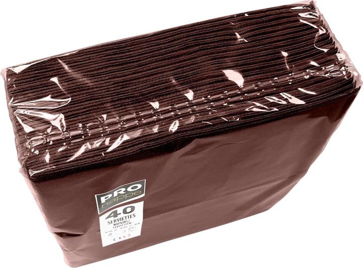 Immagine prodotto PROnappe Servietten Schokolade 2-lagig 38,0 x 38,0 cm, 40 St. (40 pz., 38 x 38 cm)