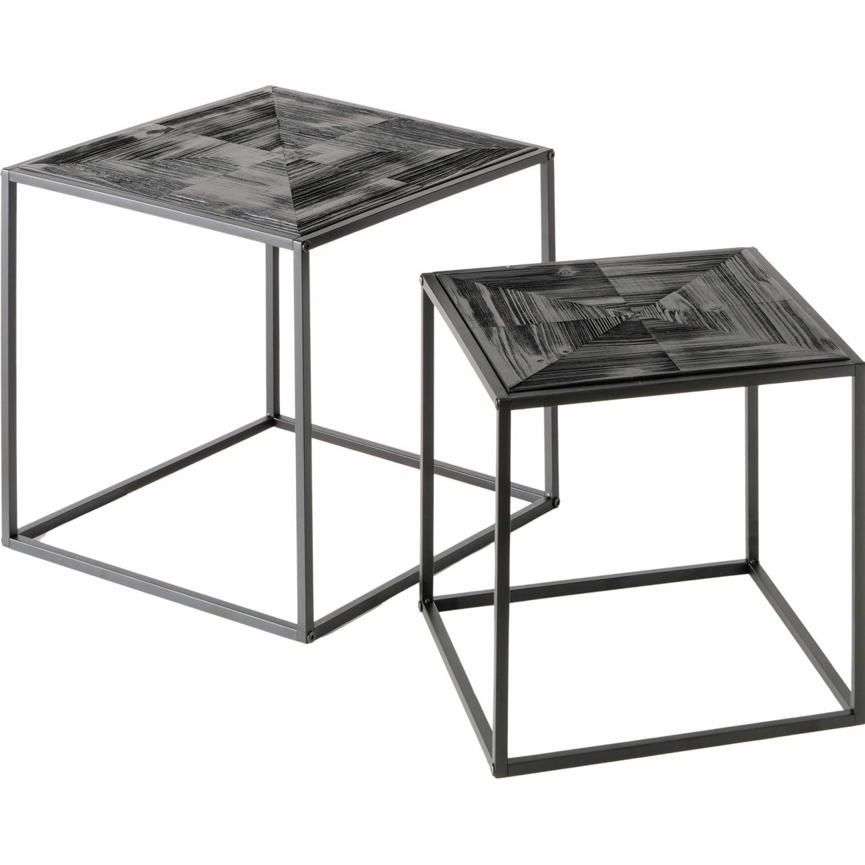 Boltze Home, Couchtisch + Beistelltisch, Puna (44.5 x 44.5 x 44.5 cm)