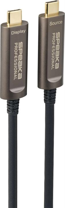 Immagine prodotto SpeaKa Professional Cavo di connessione USB-C / DisplayPort 10.00m SP-9505620 rivestimento TPE nero (1x U... (10 m, DisplayPort)